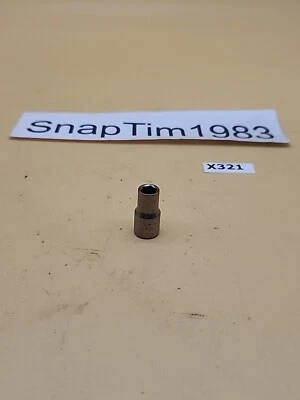  Craftsman Tools 1/4" Drive 6mm 6 Pt Shallow Socket Inverted G 43502 USA - Image 1 of 4