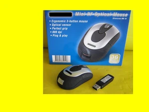 Funk Maus / Plug & Play / 5m Reichweite / wireless USB Maus/für Laptop/Tablet/ - Bild 1 von 1