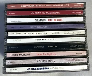 10 CDs COUNTRY WOMEN Faith Hill k d lang Lorrie Morgan Suzy Bogguss & More - Foto 1 di 3