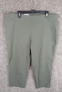 Style & Co Capri Pant Womens XXL Sage Green Rayon Nylon Pull On High Rise NWT - Picture 1 of 12