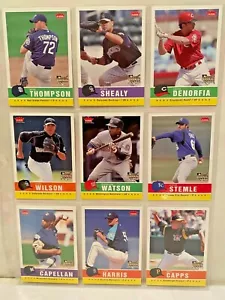2006 Fleer Tradition ⚾ SUPER LOTTO A⚾ con (9) carte da baseball Rookie RC MLB - Foto 1 di 2