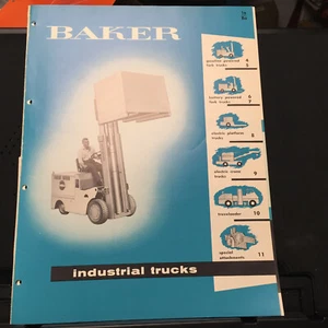 Vintage Baker-Rauling Co Prospekt ~ LKW Gabelstapler Traveloader 1957 Katalog - Bild 1 von 6