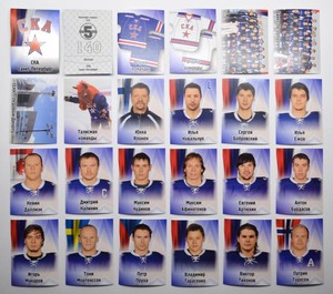 2012-13 KHL SKA Saint Petersburg (#140-162) Pick a Player Sticker