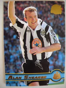 **TARJETA DE FÚTBOL ALAN SHEARER-NEWCASTLE MERLIN PREMIER GOLD 98 #110 COMO NUEVA* - Imagen 1 de 2