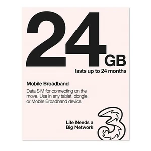 Tres tarjetas SIM TRÍO BANDA ANCHA MÓVIL PREPAGO 24 GB listas para 3G 4G y 5G DSTHR-35049 - Imagen 1 de 1