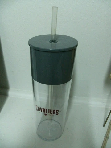 Cleveland Cavaliers Tumbler 22oz Cup With Straw NWT Cover