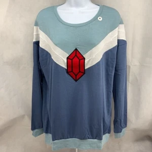 We Love Fine Womens Ice Queen Adventure Time Sweatshirt Multicolor Stretch L New - Picture 1 of 5
