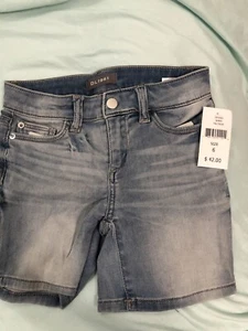 NEW DL1961 Girls Lucy Size 6 Casual Mid Rise Denim Shorts  - Picture 1 of 9