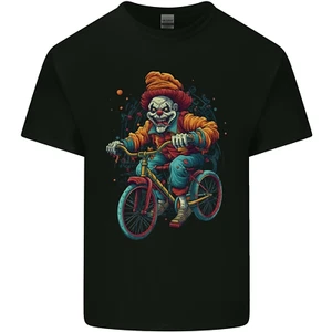Camiseta Top Payaso Demoníaco En Bicicleta Ciclismo Halloween Hombres Algodón - Imagen 1 de 3