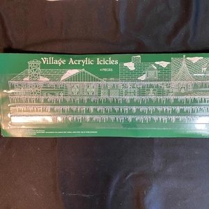 Dept 56 village acrylic icicles set of 4 Pieces 18" length each Cut to measure - Picture 1 of 4