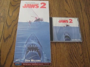 Jaws 2 Soundtrack Longbox and Original CD John Williams-Rare- Mint! - Bild 1 von 5