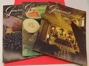 Vintage: GOURMET MAGAZINE 3 Issue Lot 1975 - August, September, October - Picture 1 of 4