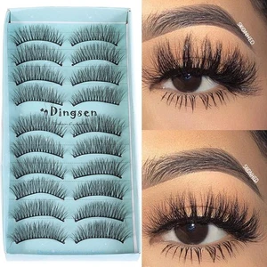 Fluffy Natural Long Lash Extension Tools 3D Faux Mink Hair False Eyelashes - Picture 1 of 25