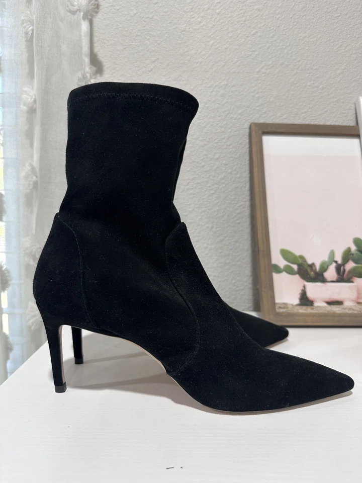 Stuart Weitzman Power Black Bootie 75 size 9 Women’s - Image 1 of 4