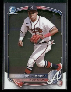 2025 Bowman #BCP-106 Jose Perdomo Chrome Prospects Atlanta Braves - Picture 1 of 2