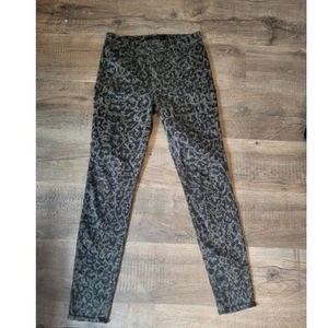 J Brand Maria Green Black Leopard Animal Print Skinny Jeans 28 Zeal - Picture 1 of 6