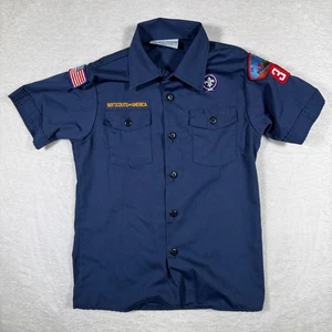 Camisa Uniforme Oficial Juvenil Vintage Boy Scouts of America Manga Corta Mediana - Imagen 1 de 8