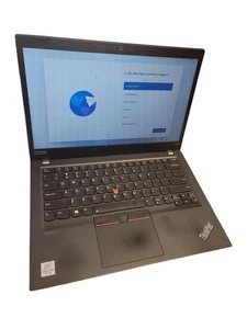 Lenovo ThinkPad T14s Gen 1 14" i7-10610U 16GB RAM 256GB SSD Win 11 Sin CA - Imagen 1 de 3