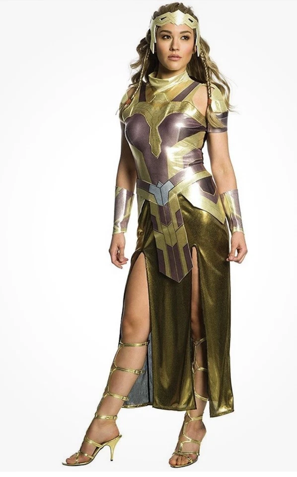 Rubíes Deluxe Hipólita Mujer Maravilla Héroe Adulto Mujer Halloween Disfraz y Peluca Foto 1 de 3