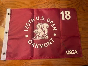 Jordan Spieth Signed Autographed 2025 125th US OPEN Golf Pin Flag Oakmont PGA - Picture 1 of 2