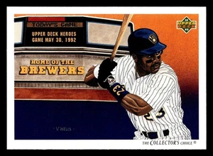 1992 Upper Deck Greg Vaughn #97 Milwaukee Brewers - Picture 1 of 2
