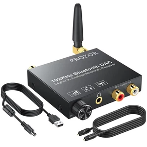 PROZOR Bluetooth DAC Wandler - 192kHz mit Lautstärkeregler Digital Optisch Koaxial - Bild 1 von 8