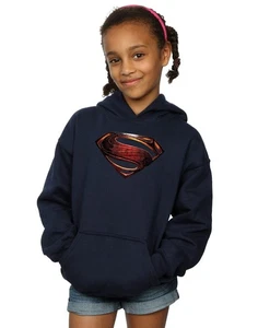 DC Comics Girls Justice League Movie Superman Emblem Hoodie - Picture 1 of 17