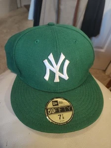 New York Yankees MLB New Era Mütze grün Größe 7 7/8 - Bild 1 von 10