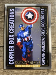 2024 UD Marvel Masterpieces '92 #CB-2 Captain America Corner Box Creations - Picture 1 of 2