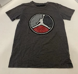 Camiseta Air Jordan manga corta niño joven gris medio - Imagen 1 de 7