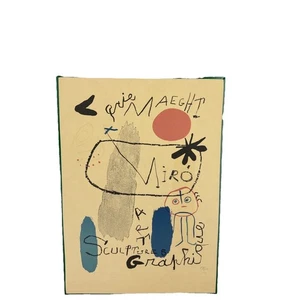 Joan Miro Galerie Maeght Miro Skulpturen Kunst Grafik Vintage Poster 29" - Bild 1 von 6
