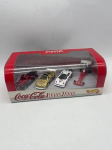 Hot Wheels 1999 Vintage Coca-Cola Special Edition Race Team 4 Car Set - Picture 1 of 12