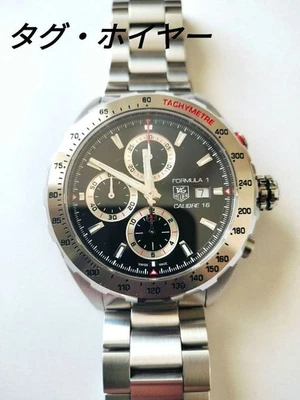 TAG Heuer F1 CALIBRE 16 Auto Chronograph schwarzes Zifferblatt Edelstahl... - Bild 1 von 4