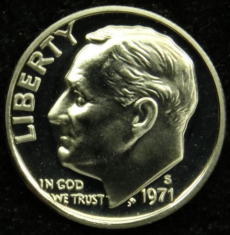 1971 S Proof Roosevelt Dime (C04) Cover