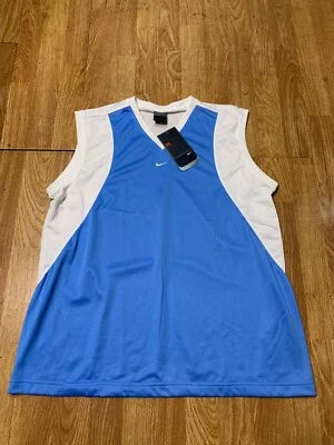 Camiseta deportiva de baloncesto vintage Nike para mujer talla XL Y2K Center Swoosh nueva poliéster Foto 1 de 4