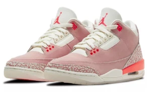 Nike Air Jordan 3 retrò rosa ruggine AJ3 taglia M7.5/W9 CK9246-600 NUOVE - Foto 1 di 6
