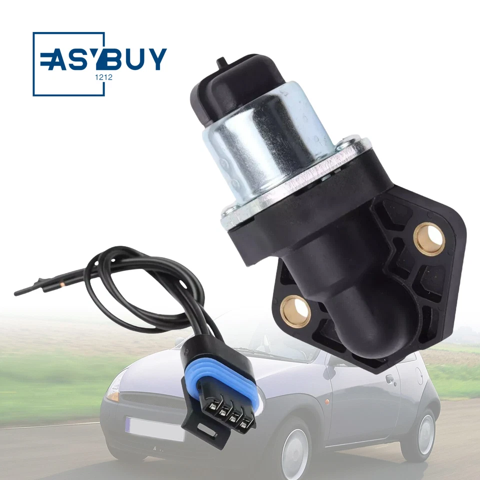 Válvula de control de aire de ralentí (IAC) con conector para Ford Ka 2002-2008 1,6 L Foto 1 de 4