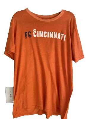 FC Cincinnati MLS Soccer Soft T-shirt -Size Men's Orange XL By Majestic - Image 1 of 4