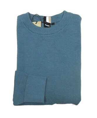Suéter Boss Hugo Boss Para Hombre Azul Ecaio Texturizado Calce Regular $178 Foto 1 de 4