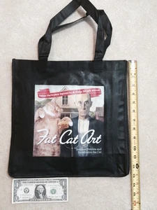 Fat Cat Art Tote Bag by Svetlana Petrova feat. Zarthustra the Cat NYCC - Picture 1 of 3