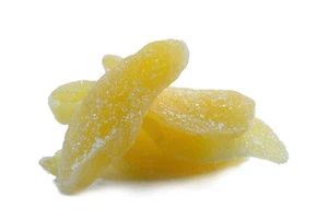 Bulk 4 lb Crystallized Ginger Kosher Dehydrated Candied Sugared Dried Slices - Picture 1 of 5