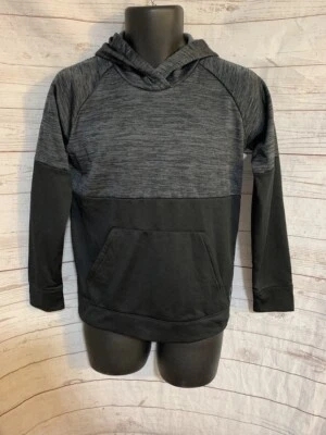 Reebok Boys Hoodie Gray/Black Long Sleeve Size L Large - Image 1 of 4