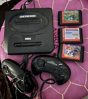 Консоль Sega Genesis MK-1631 3 игры Sonic 3 тройной балл Sonic Spinball - Изображение 1 из 4