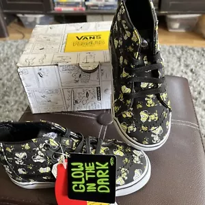 Vans Peanuts Snoopy Mummy Skateboard Shoes Kids Sz 9.5 Halloween Charlie Brown - Picture 1 of 15