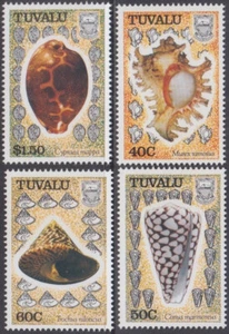 TUVALU Sc# 562-5 CPL MNH SET DE 4 - SEASHELLS de TUVALU - Imagen 1 de 1