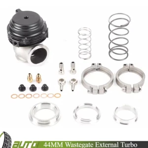 44MM Black Wastegate External Turbo with TIAL V-Band Flange Spring MV-R 14PSI - Picture 1 of 10