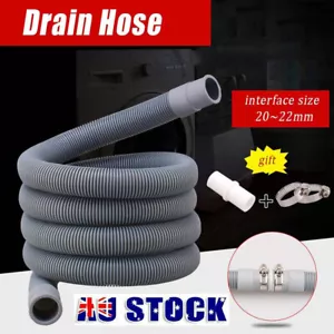 1/2/3 M Universal Washing Machine Dishwasher Drain Waste-Hose Extension Pipe Kit - Picture 1 of 12