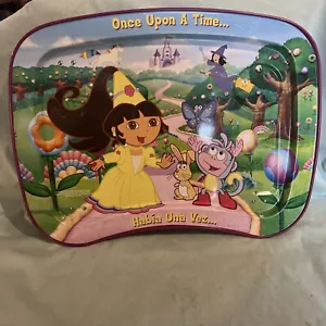 Dora the Explorer Princess Metal Portable Foldable TV Lap Tray/Snack Table 2004 - Picture 1 of 6