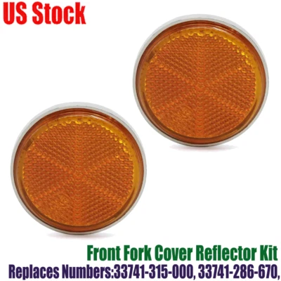 Cubierta de horquilla delantera reflector ámbar para Honda CL70 33741-315-000 / 33741-286-670 EE. UU. Foto 1 de 4