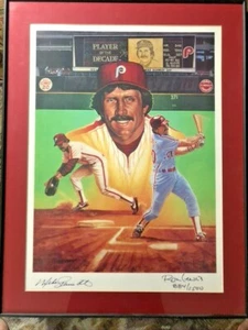 Mike Schmidt & Ron Lewis signiert 18x24 Lithographie professionell gerahmt - Bild 1 von 5
